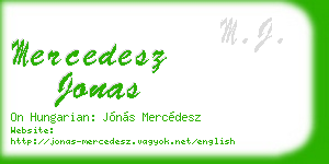 mercedesz jonas business card
